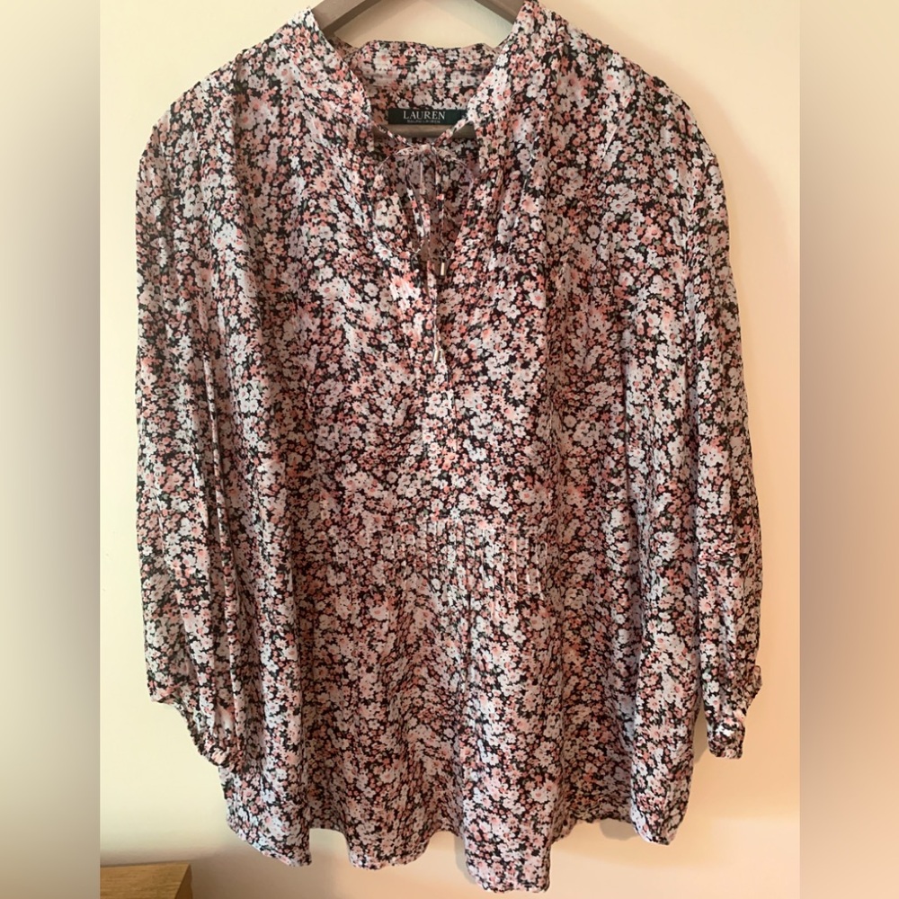 LAUREN Ralph Lauren Flowered Boho Blouse